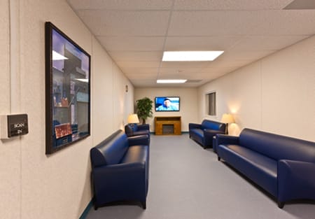 Welcoming lounges are more than you'd expect out in the fields