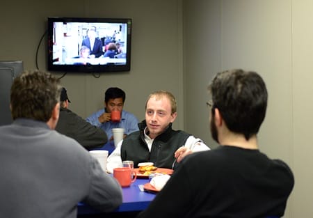 Rest and relaxation in the media room