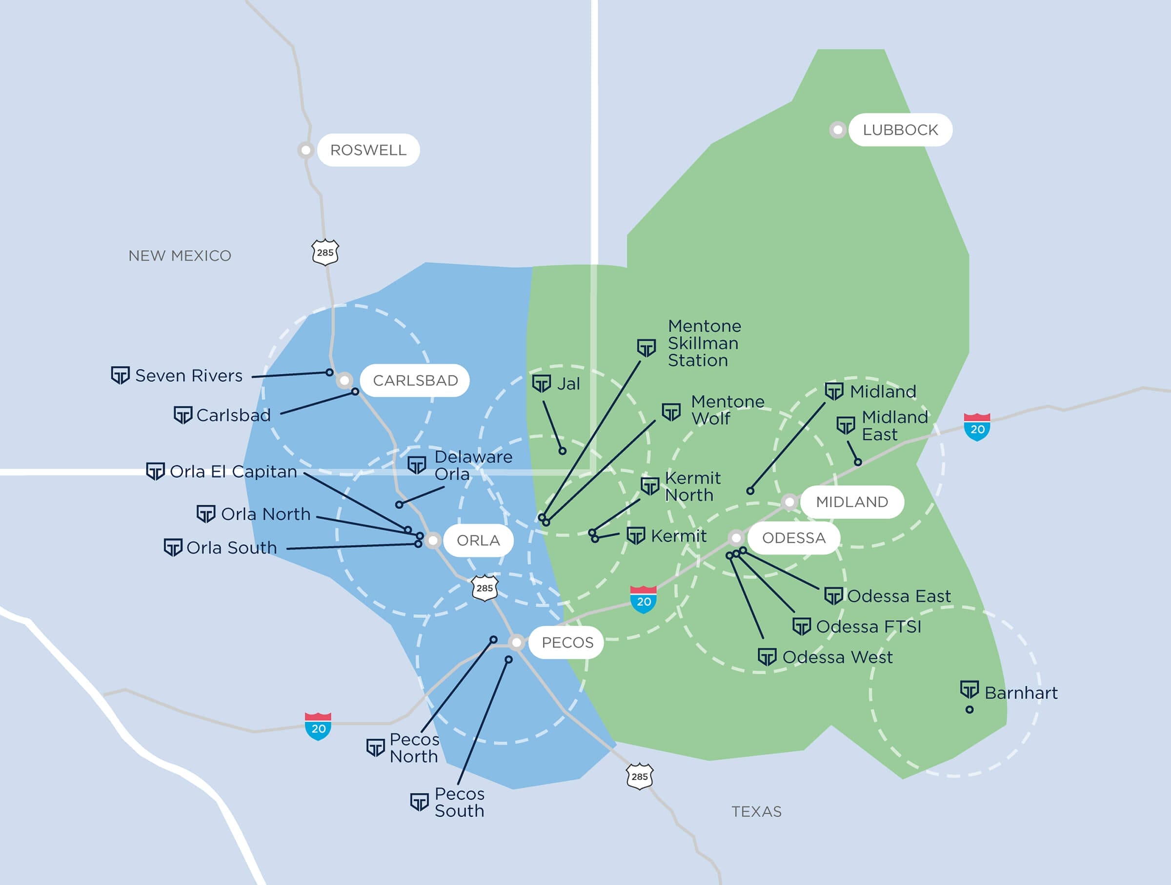 The Target Hospitality Network in the Permian Basin